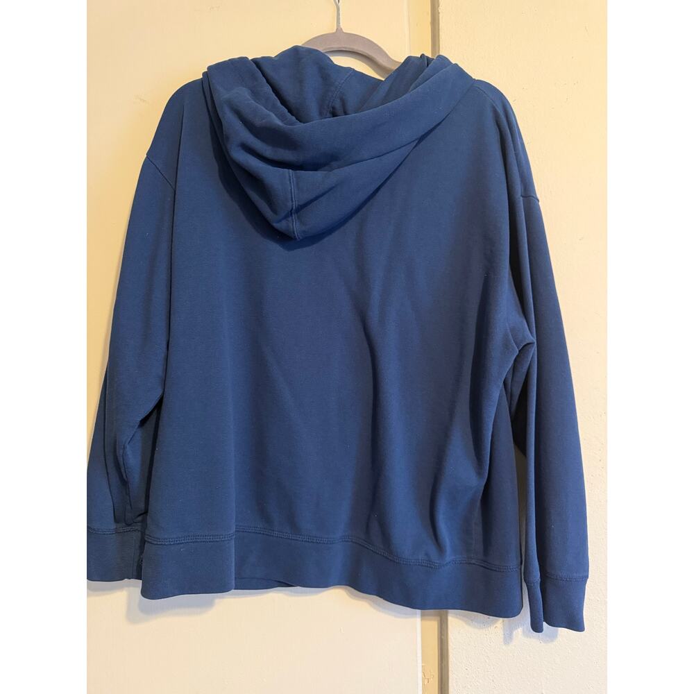 Levi's Womens Blue Multicolor Logo Hoodie Kangaroo Pocket Casual Size XL - Picture 5 of 5